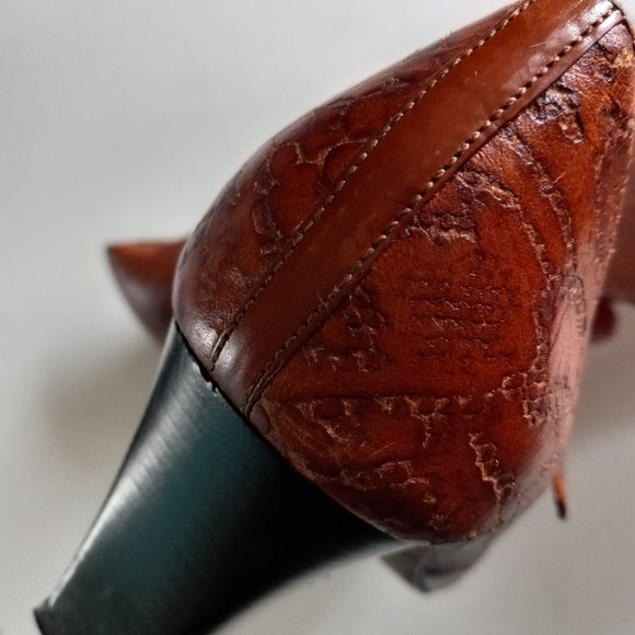 Amalfi By Rangoni All Leather Stappy Heel Size 10B - Picture 8 of 8